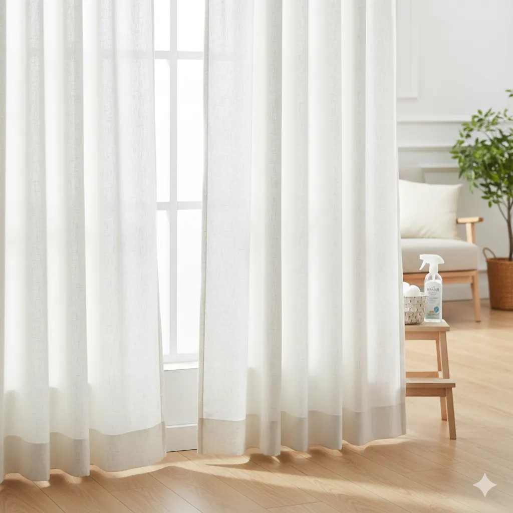  Puhtaat verhot hoidettu oikein